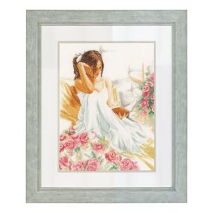 **-Lanarte PN-0150001 Moment Of Reading Linen Counted Cross Stitch Kit-** ##-Lanarte PN-0150001-##