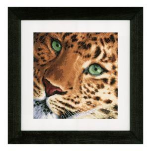 **-Counted Cross Stitch Kit: Leopard: (Aida)-** ##-Lanarte PN-0155213-##