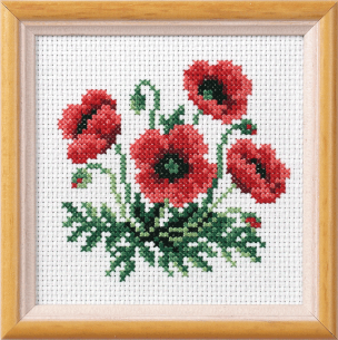 **-Cross Stitch Kit Poppy-** ##-Orchidea ORC-7514-##
