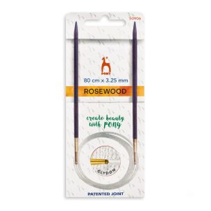**-Rosewood Circular Knitting Pins 80cm-** ##-Pony P509-06-19--##