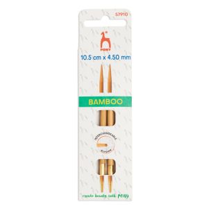 **-Bamboo Interchangeable Circular Knitting Pin Shank Gold End-** ##-Pony P5790-5-9--##