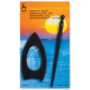 **-Wooden Shawl Pin-** Arrow ##-Pony P88110-##