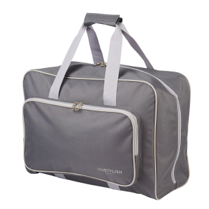 **-Sewing Machine Bag-** Grey | 46 x 33 x 20cm | Carry Bag for Janome, Brother, Singer, Bernina and Most Sewing Machines ##-Sew Stylish PT660-GREY-##