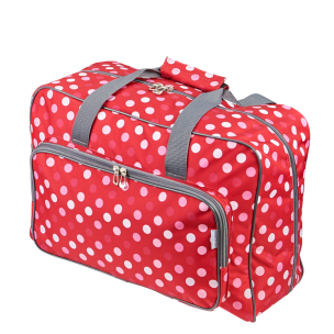 **-Sewing Machine Bag-** Red Polka Dot | 46 x 33 x 20cm | Carry Bag for Janome, Brother, Singer, Bernina and Most Sewing Machines ##-Sew Stylish PT660-RED-POLKA-##