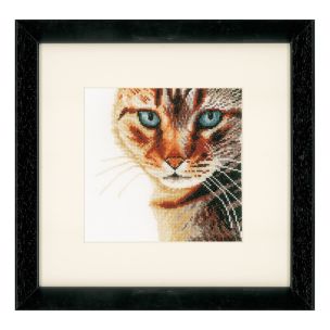 **-Lanarte PN-0021202 Cat-** Close-Up Counted Cross Stitch Kit ##-Lanarte PN-0021202-##