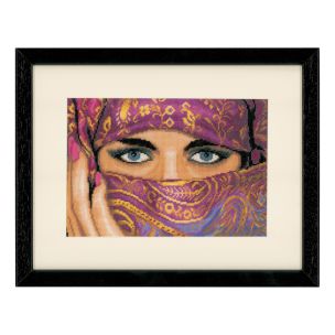 **-Lanarte PN-0021203 Veiled Woman Counted Cross Stitch Kit-** ##-Lanarte PN-0021203-##