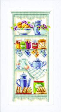 **-Counted Cross Stitch Kit Kitchen Shelf-** ##-Vervaco PN-0021710-##
