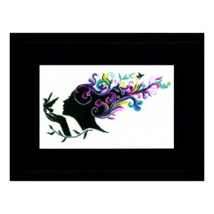 **-Lanarte PN-0144519 Girl With Flower Hair Counted Cross Stitch Kit-** ##-Lanarte PN-0144519-##