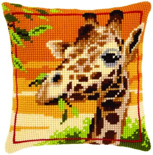 **-Cross Stitch Cushion Giraffe-** ##-Vervaco PN-0145345-##