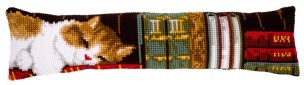 **-Cross Stitch Draft Excluder Cat Sleeping-** ##-Vervaco PN-0148238-##