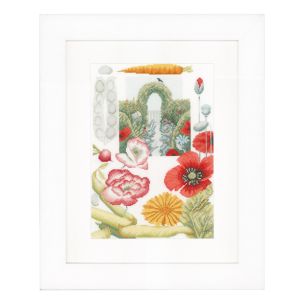 **-Lanarte PN-0149992 Vegetable Garden Aida Counted Cross Stitch Kit-** ##-Lanarte PN-0149992-##
