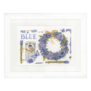 **-Lanarte PN-0149994 Lavender Wreath Aida Counted Cross Stitch Kit-** ##-Lanarte PN-0149994-##