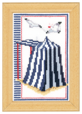 **-Counted Cross Stitch Kit Beach Tent-** ##-Vervaco PN-0144660-##