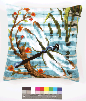 **-Cross Stitch Cushion Dragonfly-** ##-Vervaco PN-0145249-##