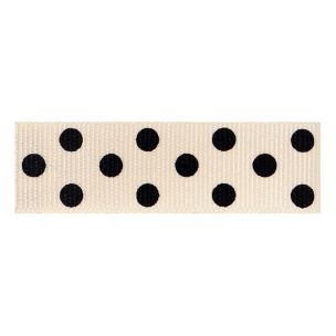 **-Berisfords 15mm Spotty Grosgrain Ribbon (20m spool)-** ##-Berisfords Ribbon R13461-15----##