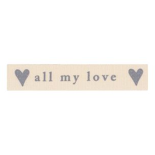 **-Berisfords 15mm All My Love Ribbon (20m spool)-** ##-Berisfords Ribbon R13493-15----##