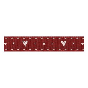 **-Berisfords 15mm Hearts & Kisses Ribbon (20m spool)-** ##-Berisfords Ribbon R13592-15----##