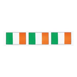 **-Berisfords Green-** White & Orange Irish Tricolour Flag Ribbon (20m spool) ##-Berisfords Ribbon R13665----1-##