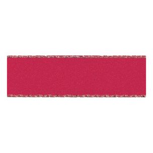 **-Berisfords 15mm Gold Metallic Edge Satin Ribbon (20m spool)-** ##-Berisfords Ribbon R7696-15----##