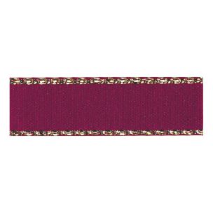 **-Berisfords 25mm Gold Metallic Edge Satin Ribbon (20m spool)-** ##-Berisfords Ribbon R7696-25----##