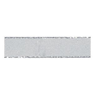 **-Berisfords 15mm Silver Metallic Edge Satin Ribbon (20m spool)-** ##-Berisfords Ribbon R8603-15----##