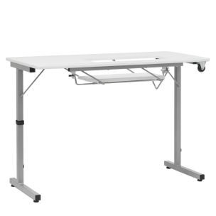 **-Sewing Machine Table-** Rollaway II Folding Craft & Sewing Table Silver/White ##-Sewing Online 13402-##