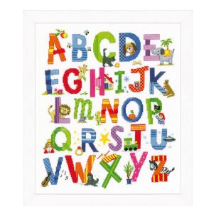 **-Counted Cross Stitch Kit: Animal Alphabet-** ##-Vervaco PN-0146016-##