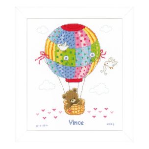 **-Counted Cross Stitch Kit: Hot Air Balloon-** ##-Vervaco PN-0147916-##