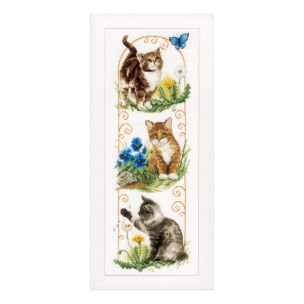 **-Counted Cross Stitch: Cats Exploring-** ##-Vervaco PN-0148160-##