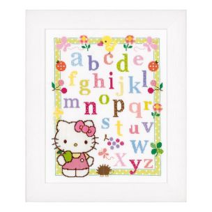 **-Counted Cross Stitch: Hello Kitty-** Learning ABC ##-Vervaco PN-0148694-##