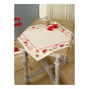 **-Counted Cross Stitch Tablecloth: Coffee Break-** ##-Vervaco PN-0149144-##