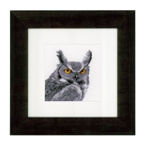 **-Counted Cross Stitch Kit: Grey Owl-** ##-Vervaco PN-0149952-##