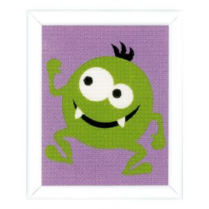 **-Tapestry Kit: Green Little Monster-** ##-Vervaco PN-0150017-##