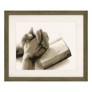 **-Counted Cross Stitch Kit: Praying Hands-** ##-Vervaco PN-0150173-##