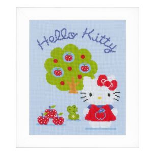 **-Counted Cross Stitch Kit: Hello Kitty & Apple Tree-** ##-Vervaco PN-0150488-##