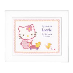 **-Counted Cross Stitch Kit: Hello Kitty with Duck Aida-** ##-Vervaco PN-0150850-##