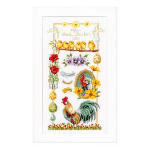 **-Counted Cross Stitch Kit: About Chickens-** ##-Vervaco PN-0150962-##