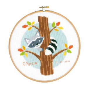 **-Counted Cross Stitch Kit: Raccoon in Tree-** ##-Vervaco PN-0151859-##