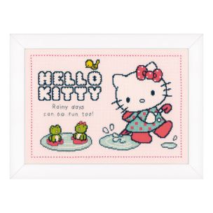 **-Counted Cross Stitch Kit: Hello Kitty: Rainy days-** ##-Vervaco PN-0151913-##