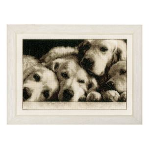 **-Counted Cross Stitch Kit: Labradors-** ##-Vervaco PN-0154541-##