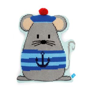 **-Cross Stitch Cushion: Shaped: Sailor Mouse-** ##-Vervaco PN-0154849-##