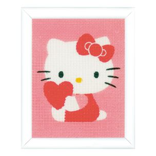 **-Tapestry Kit: Hello Kitty: With Heart-** ##-Vervaco PN-0155324-##