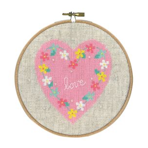 **-Counted Cross Stitch Kit: Lief! Love-** ##-Vervaco PN-0155663-##