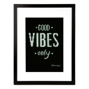 **-Counted Cross Stitch Kit: Good Vibes-** ##-Vervaco PN-0156396-##