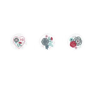 **-Counted Cross Stitch Cards: Modern Flowers (Set of 3)-** ##-Vervaco PN-0156951-##
