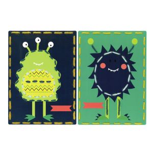 **-Embroidery Cards: Space Monsters (Set of 2)-** ##-Vervaco PN-0157037-##