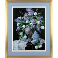 **-Lilacs And Lace Crewel Embroidery Kit-** ##-Dimensions D01529-##