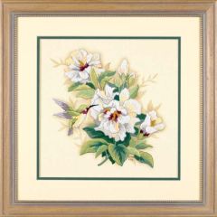 **-Hibiscus Floral Crewel Embroidery Kit-** ##-Dimensions D01544-##