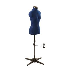 **-Adjustable Dressmakers Dummy-** in Navy Fabric with Hem Marker, Dress Form Size 10 to 16, Pin, Measure, Fit and Display your Clothes on this Tailors Dummy ##-Sewing Online 023816-NVY-##