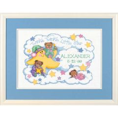 **-Twinkle Twinkle Birth Record Counted Cross Stitch Kit-** ##-Dimensions D03865-##